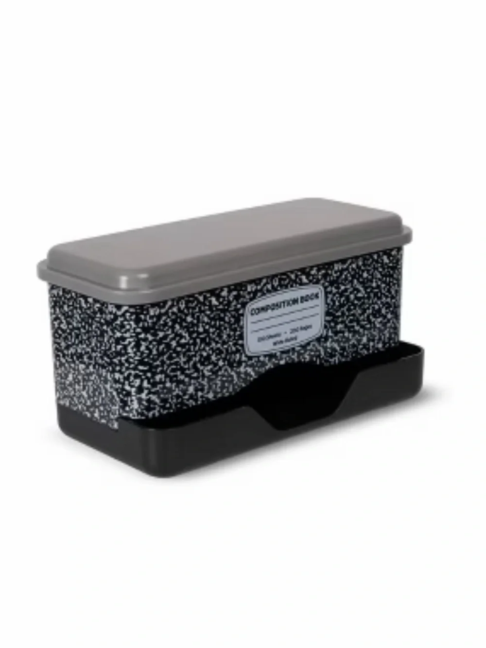 Target Composition Book Pattern Pencil Dispenser- Black & Gray